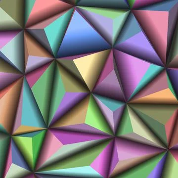 Vector illustration abstract 3d geometric polygonal triangle pattern Stock Illustration