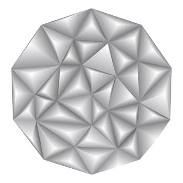 Vector illustration abstract 3d geometric polygonal triangle pattern Illustrazione stock