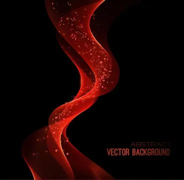 Vector illustration abstract background blue  blurred magic neon light curve Stock Illustration