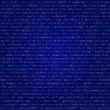 Vector illustration for abstract background with java code. Stock Illustration