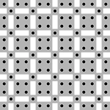 Vector illustration abstract background seamless image of black circles, gray Stock Illustration