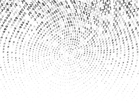 Vector Illustration of abstract big data numeric business background 스톡 일러스트