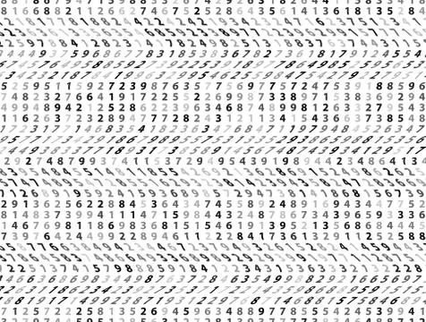 Vector Illustration of abstract big data numeric business background イラスト素材