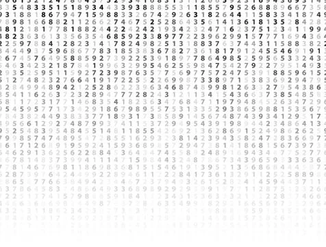 Vector Illustration of abstract big data numeric business background イラスト素材
