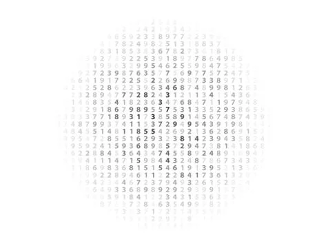 Vector Illustration of abstract big data numeric business background Illustrazione stock