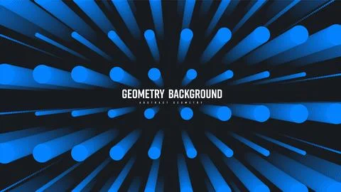 Vector illustration of abstract blend shape, geometric round lines, sound w.. Stock Illustration