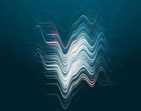 Vector illustration of abstract blue wave background Stock Illustration