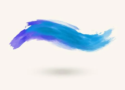 Vector illustration of abstract blue wave on white Stock Illustration