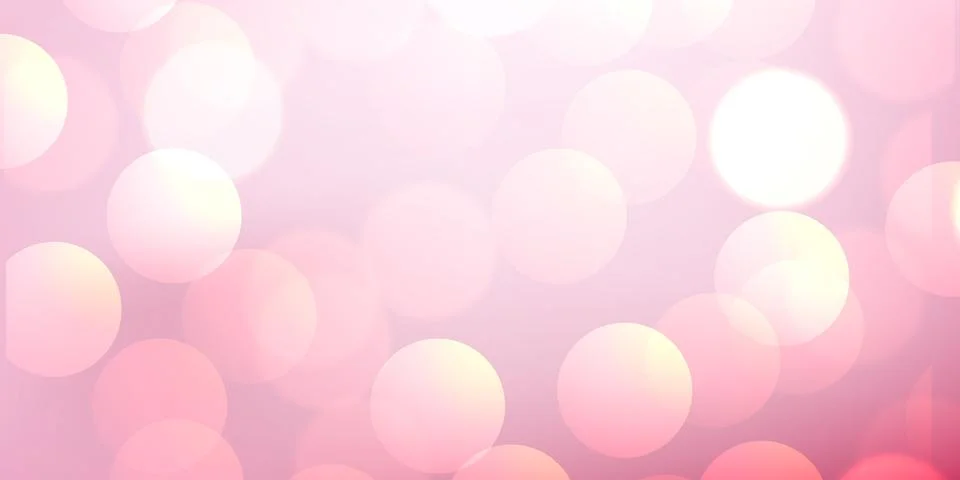 Vector illustration of abstract bokeh light effects on a soft glowing backgro Stock Illustration