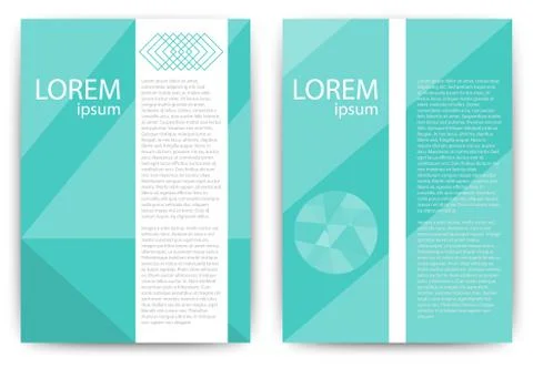 Vector illustration of abstract brochure. Stock Illustration