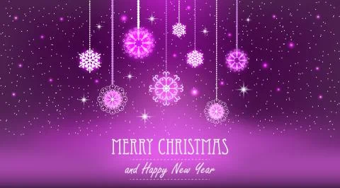 Vector illustration abstract Christmas Background. Snowflakes, night sky Illustrazione stock
