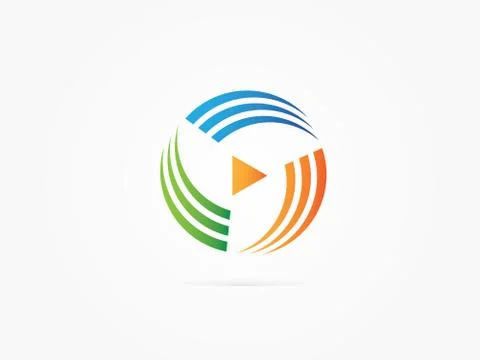 Vector illustration abstract circle arrow logo Stock Illustration