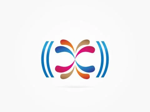 Vector Illustration Abstract Code logo Illustrazione stock