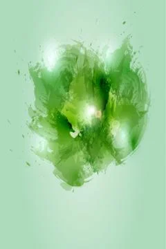 Vector illustration of abstract colored brushes. EPS 10. Stock Illustration