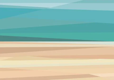 Vector illustration of abstract desert minimal polygonal background Stock Illustration