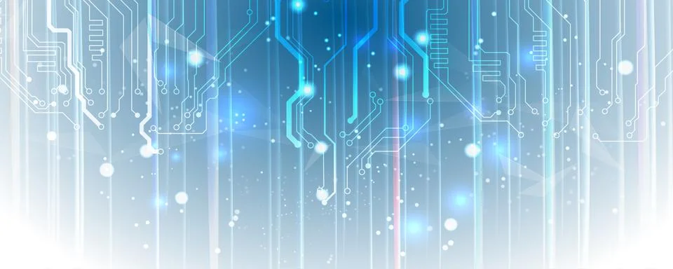 Vector illustration of abstract electrical board, circuit. Abstract science,  Stock Illustration