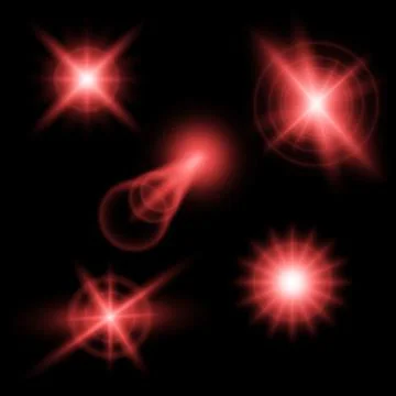 Vector illustration of abstract flare light rays Stock Illustration