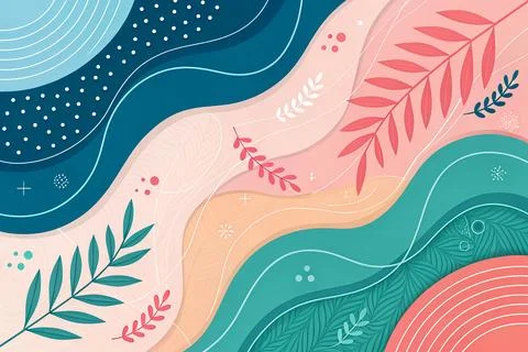 Vector illustration of an abstract floral background Stock Illustration