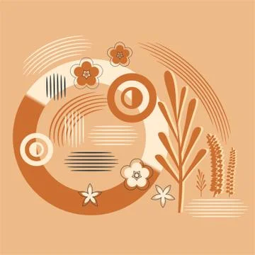 Vector illustration of an abstract geometric background. Stock Illustration