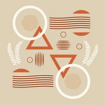 Vector illustration of an abstract geometric background. Stock Illustration