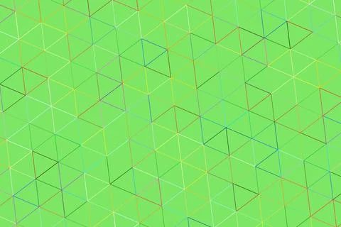 Vector illustration of abstract geometric triangles in green Stock Photos