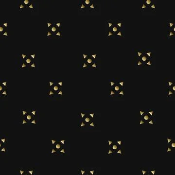 Vector Illustration Of Abstract Golden Pattern, Gold and Black Stock Illustration