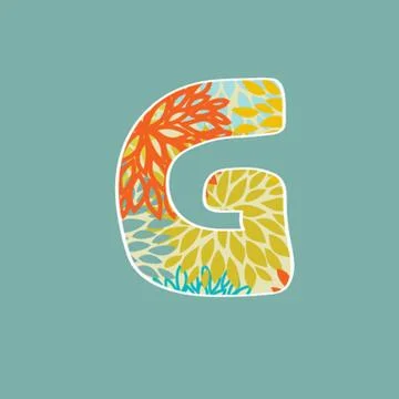 Vector illustration of abstract icons based on the letter G Illustrazione stock