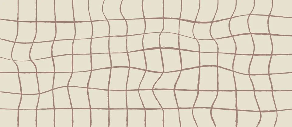 Vector illustration. Abstract minimalistic pattern. Plaid ornament. Brown s.. Stock Illustration