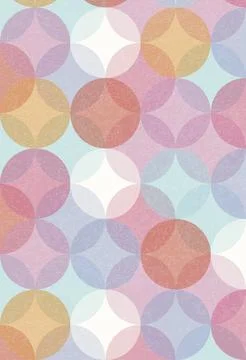 Vector illustration. Abstract multicolored background with circles and white Stockillustratie