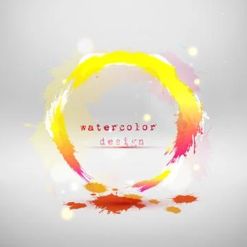 Vector illustration of abstract orange circle. Stock-Illustration