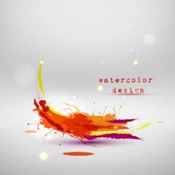Vector illustration of abstract orange wave. Stock-Illustration