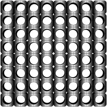 Vector illustration an abstract pattern in the form of an ornament from geome Stock Illustration