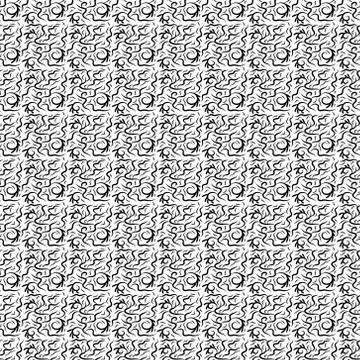 Vector illustration an abstract pattern in the form of an ornament from geome Stock Illustration