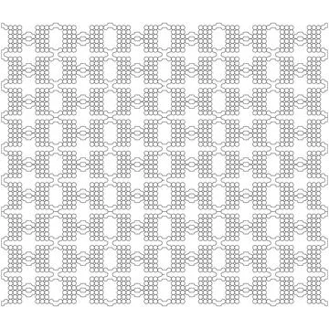 Vector illustration an abstract pattern in the form of an ornament from geome Stock Illustration