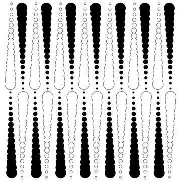 Vector illustration an abstract pattern in the form of an ornament from geome Stock Illustration