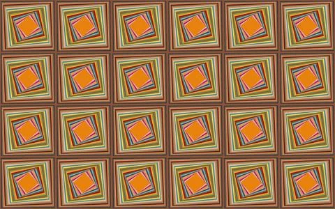 Vector illustration an abstract pattern in the form of an ornament from geome Stock Illustration