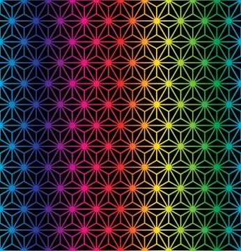 Vector illustration of abstract rainbow geometric background Stock Illustration