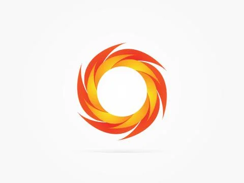 Vector Illustration Abstract rotate circle logo Stock Illustration