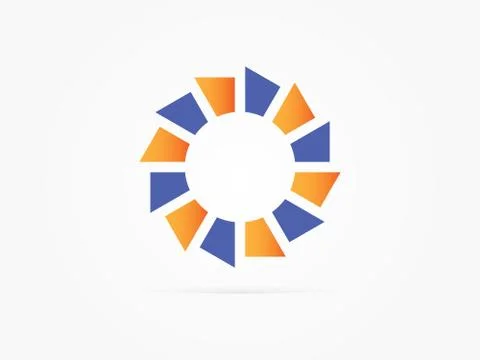 Vector Illustration Abstract rotation circle logo Stock Illustration