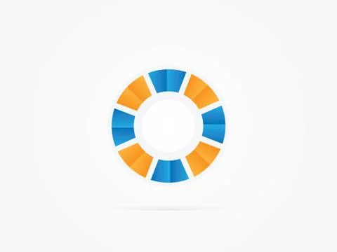 Vector Illustration Abstract rotation circle logo Stock Illustration