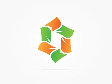 Vector Illustration Abstract rotation circle logo Stock Illustration