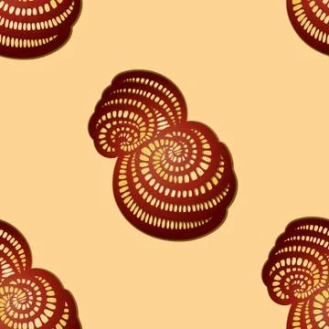 Vector illustration with abstract seamless. Stock Illustration