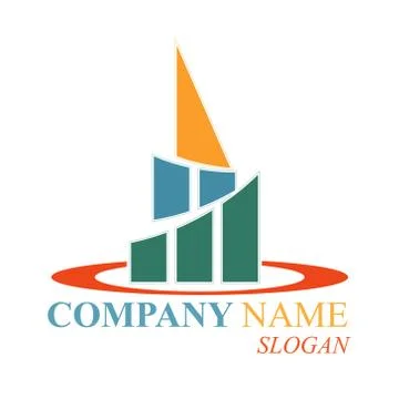 Vector illustration, abstract skyscraper for logo and theme design Stock Illustration