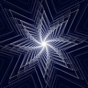 Vector illustration of abstract triangle star background Stock Illustration