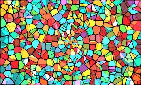 Vector Illustration of abstract vitrage background. Stock Illustration