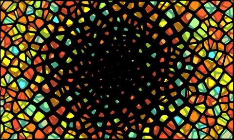 Vector Illustration of abstract vitrage background. Stock Illustration