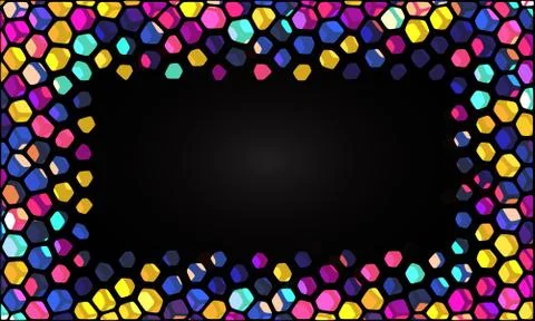 Vector Illustration of abstract vitrage background. Stock Illustration