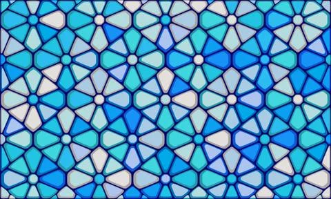 Vector Illustration of abstract vitrage background. Stock Illustration