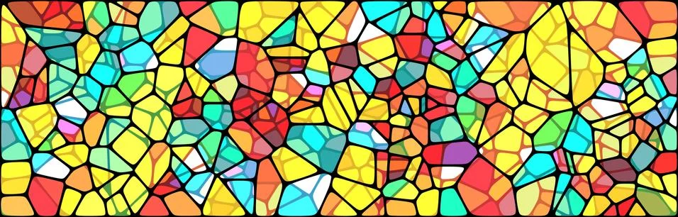 Vector Illustration of abstract vitrage background. Decorative stained glass  イラスト素材
