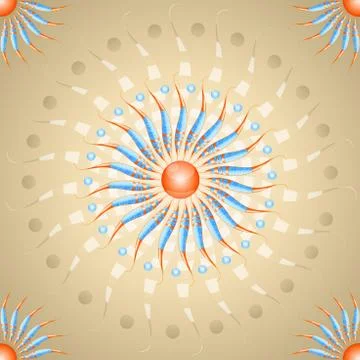 Vector illustration with abstraction. Stock Illustration